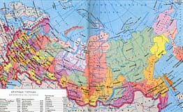 Карта России. Фото: © РИА Новости.